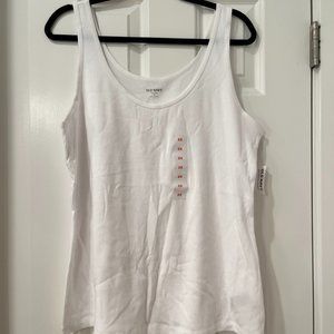 Old Navy White First Layer Tank Top NWT 2X